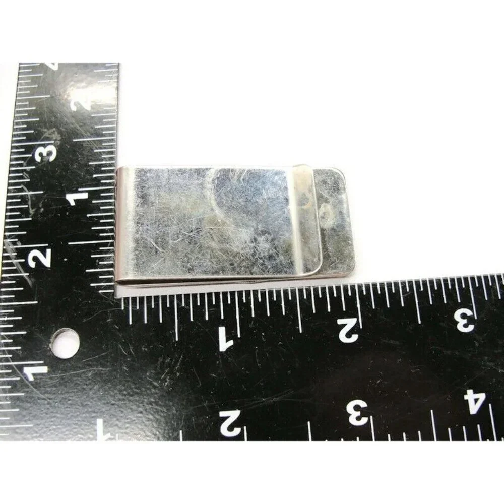 1960 One Franc Coin Money Clip Stainless Steel Wallet Credit Card Cash ID Holder